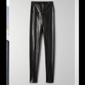 ARITZIA Wilfred Black Faux Leather Pants